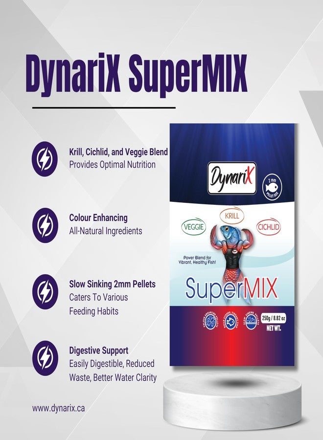 Northfin DynariX SuperMIX Fish Food - 2mm Sinking Pellets (Krill-Cichlid-Veggie) - High-Protein - for Cichlids, Oscars, Angelfish & More - Image 3